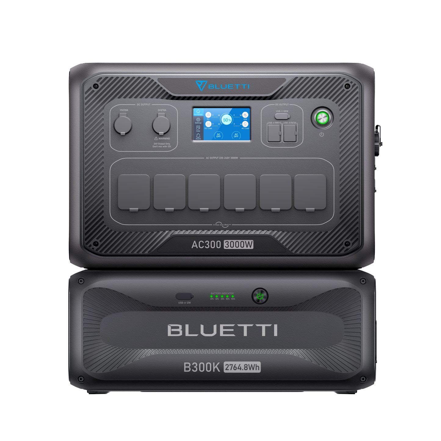 BLUETTI AC300 + B300K Home Battery Backup | 3,000W 2,764.8Wh
