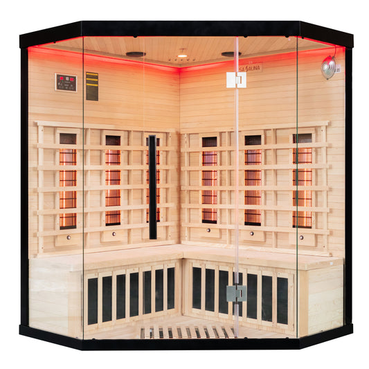 Miracle Sauna UK-Lux 4 Person Corner Far Infrared Sauna