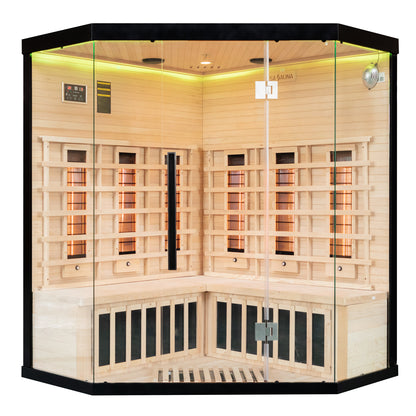 Miracle Sauna UK-Lux 4 Person Corner Far Infrared Sauna