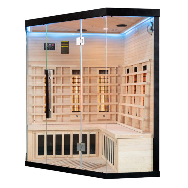 Miracle Sauna UK-Lux 4 Person Corner Far Infrared Sauna