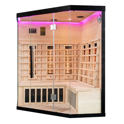 Miracle Sauna UK-Lux 4 Person Corner Far Infrared Sauna