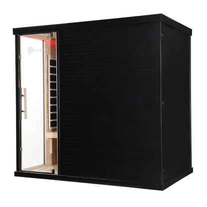 Miracle Sauna Premium Black Box 4 Person Far Infrared Sauna