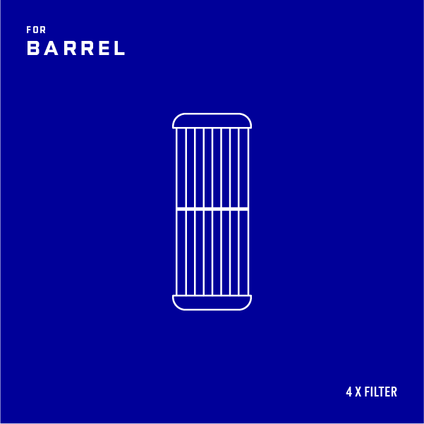 Brass Monkey 4 x Barrel Filters