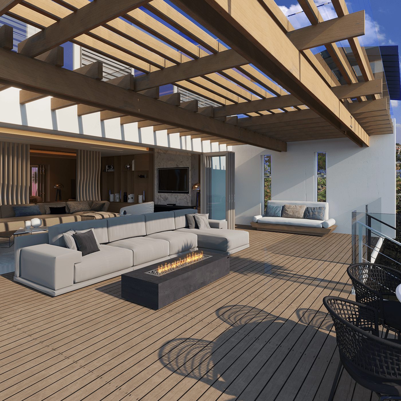 The Luxury Fire Pit Co Mezzo Gas Fire Pit