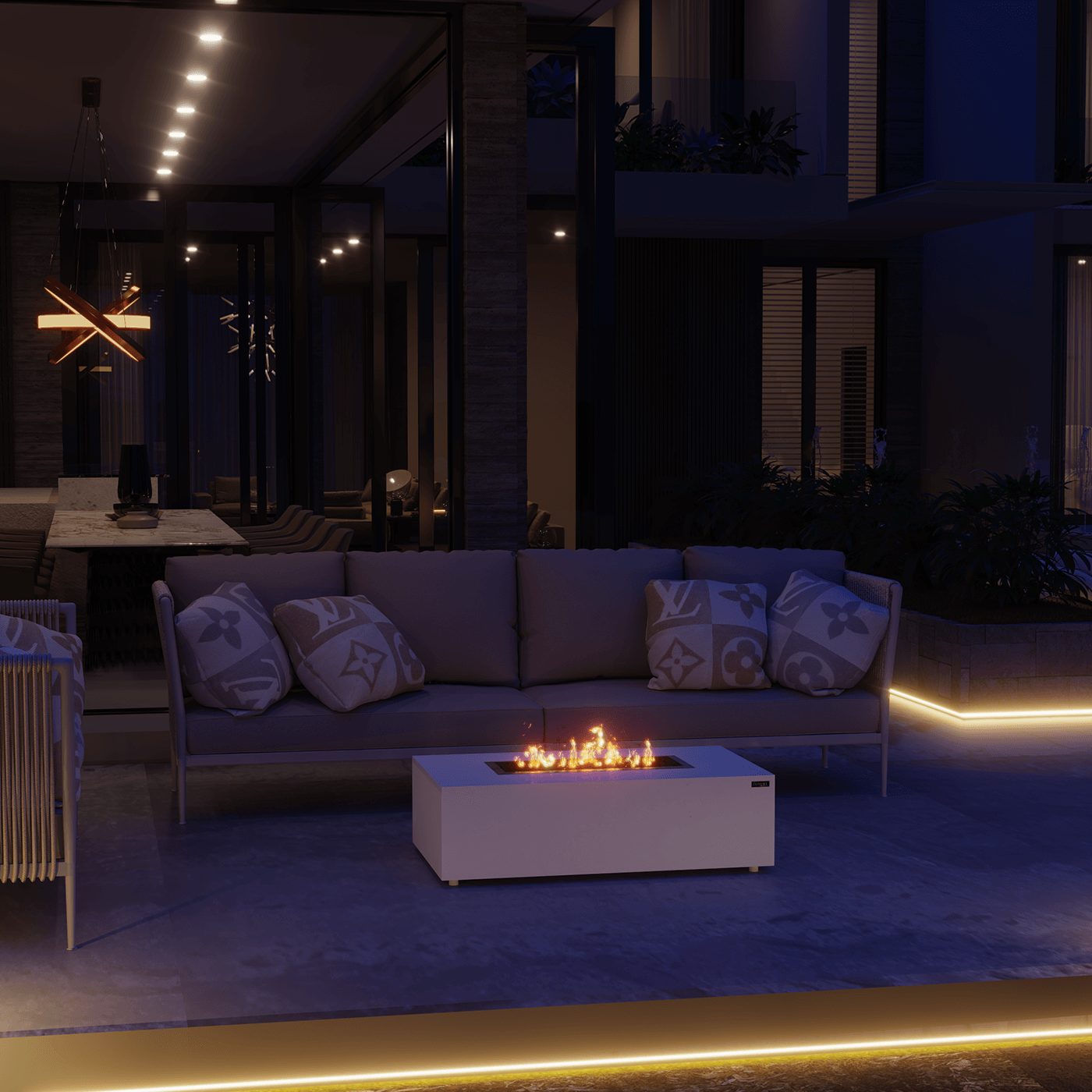 The Luxury Fire Pit Co Mirage Gas Fire Pit