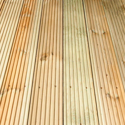 Heavy-Duty Wooden Garden Decking Kit | Pressure-Treated Redwood Timber