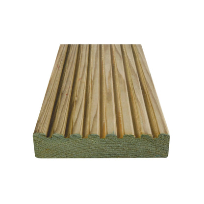 Heavy-Duty Wooden Garden Decking Kit | Pressure-Treated Redwood Timber