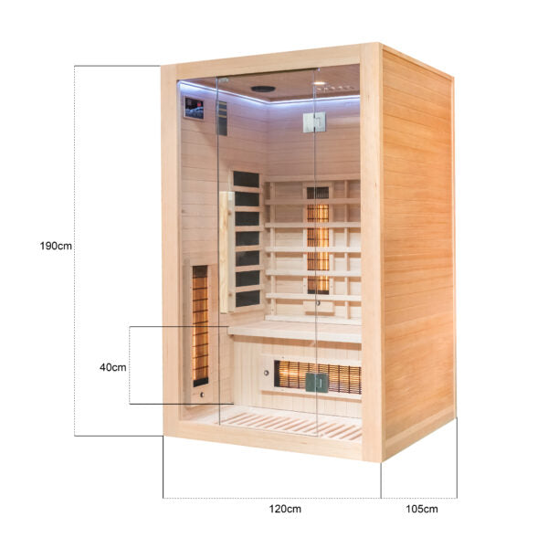 Miracle Sauna 2 Person Far Infrared Sauna