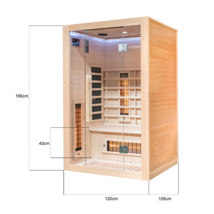 Miracle Sauna 2 Person Far Infrared Sauna