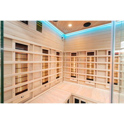 Miracle Sauna 4 Person Corner Far Infrared Sauna