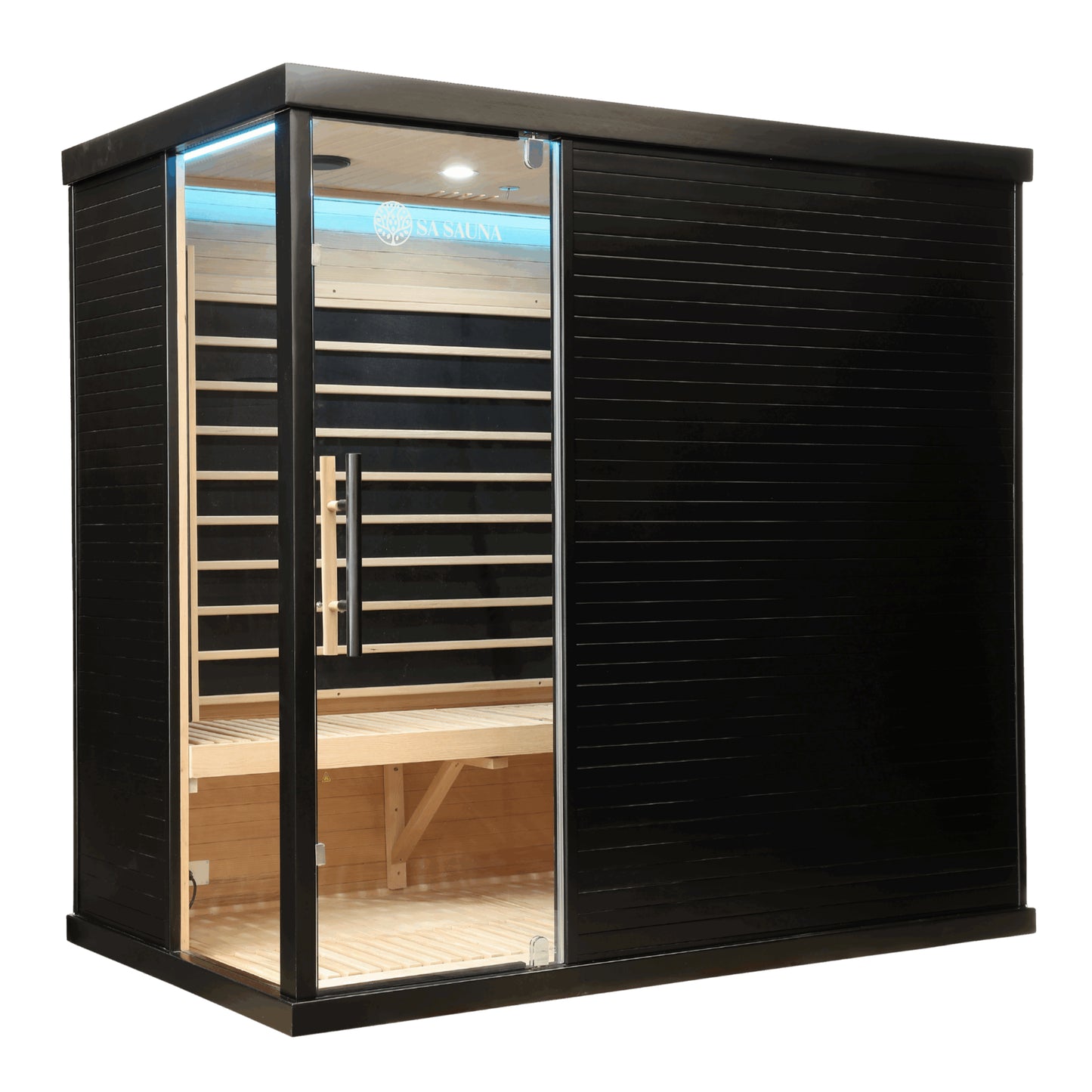Miracle Sauna Premium Black Box 4 Person Far Infrared Sauna